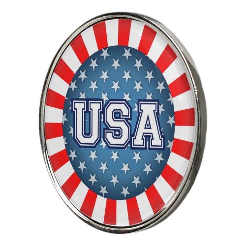 Star_Spangled Style Golf Ball Marker