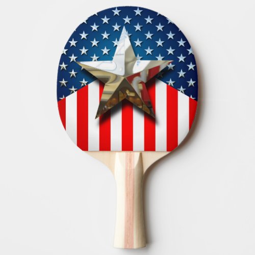 Star_Spangled Style Ping Pong Paddle