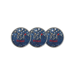 Star Spangled USA Proud Golf Ball Marker