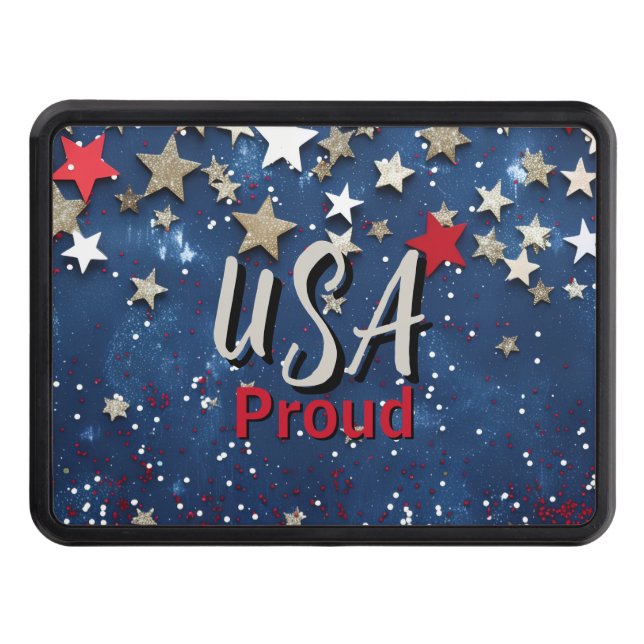 Star Spangled USA Proud Hitch Cover (Front)