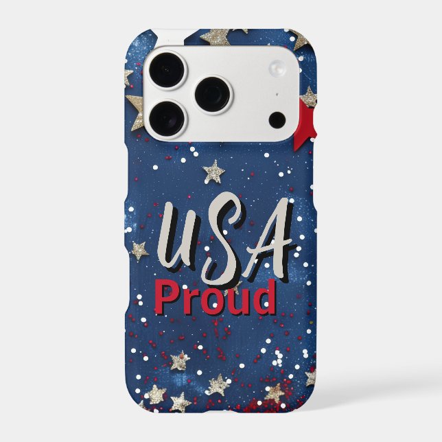 Star Spangled USA Proud Iphone Case (Back)