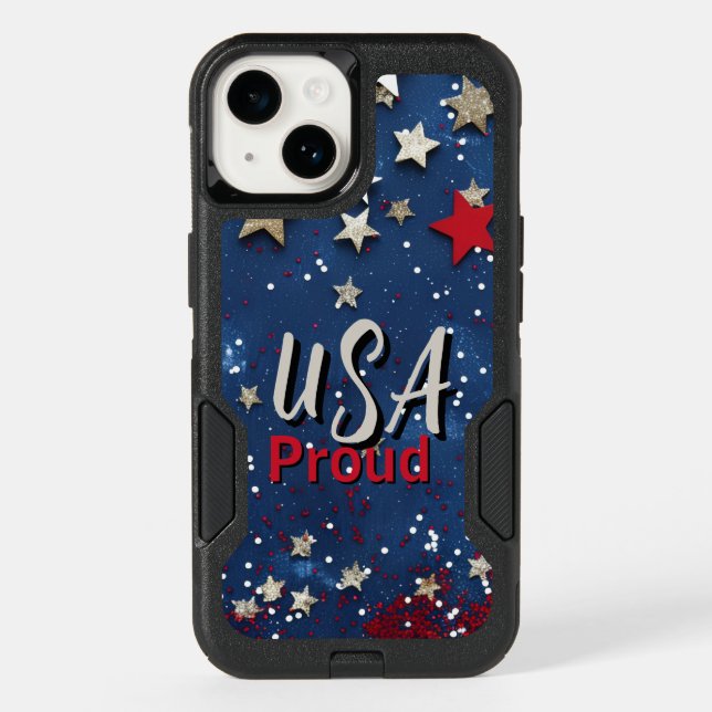 Star Spangled USA Proud Otterbox iPhone Case (Back)