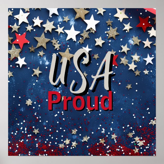 Star Spangled USA Proud Poster (Front)