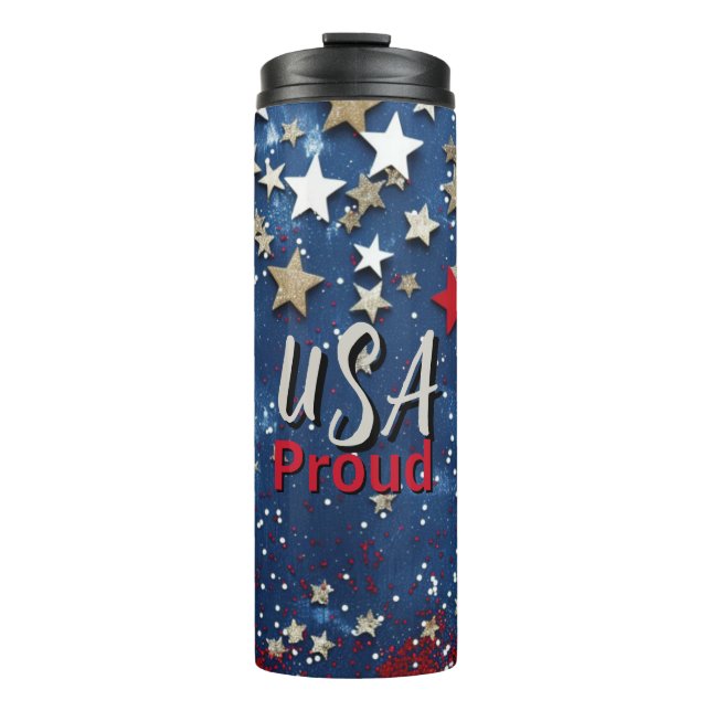 Star Spangled USA Proud Thermal Tumbler (Front)