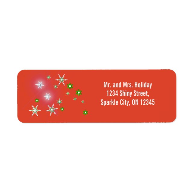 Star Sparkle Holiday Red Label (Front)
