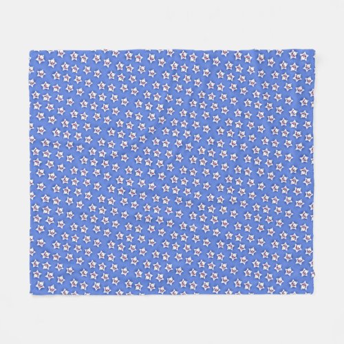 Star Speckled USA Westies KiniArt Fleece Blanket