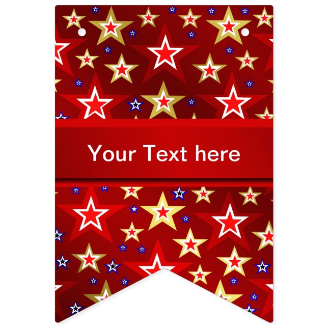 star, stars, fantasy, shiny, red, christmas, smils bunting flags (Thirteenth Flag)