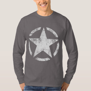 Star Stencil Vintage Grunge Style T-Shirt