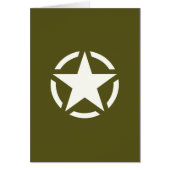 Star Stencil Vintage on Khaki Green (Front)