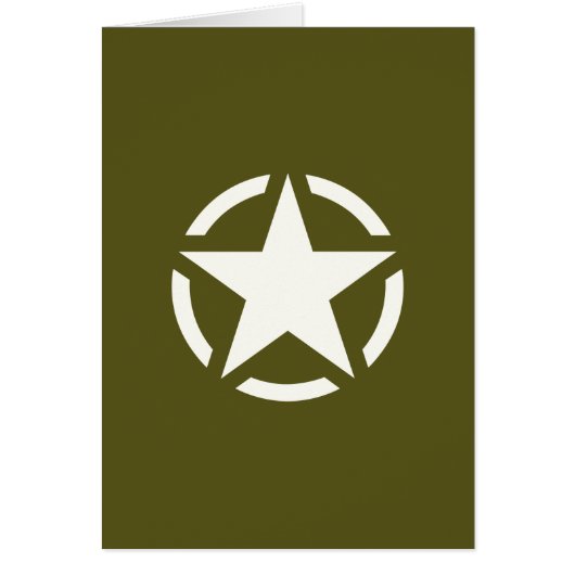Star Stencil Vintage on Khaki Green (Front)