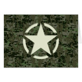 Star Stencil Vintage Symbol Digital Camouflage (Front Horizontal)