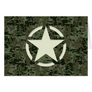Star Stencil Vintage Symbol Digital Camouflage