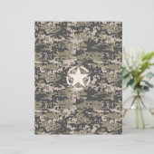 Star Stencil Vintage Tag Digital Khaki Style (Standing Front)