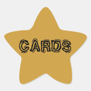 Star Sticker Labels Cards