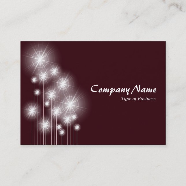 Star Strands - Dark Brown Business Card (Front)