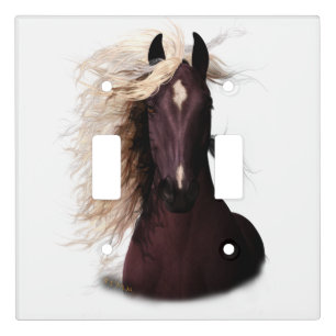 "Star Struck" Horse Light Switch Cover, customize Cover