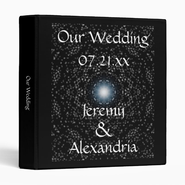 Star Studded Night Wedding Binders (Front/Spine)