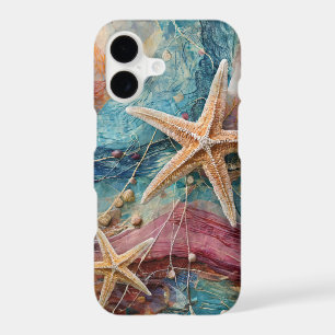 Star Studded Sand & Sea – Coastal Starfish iPhone  17 Case