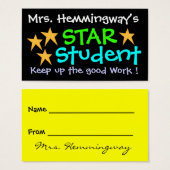 Star Student Certificate by SRF (Front & Back)