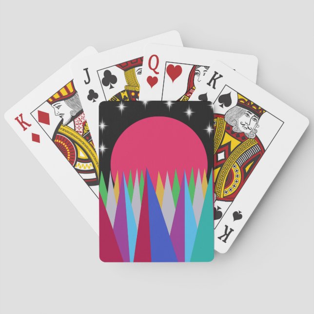 Star Sunset  Poker Cards (Back)