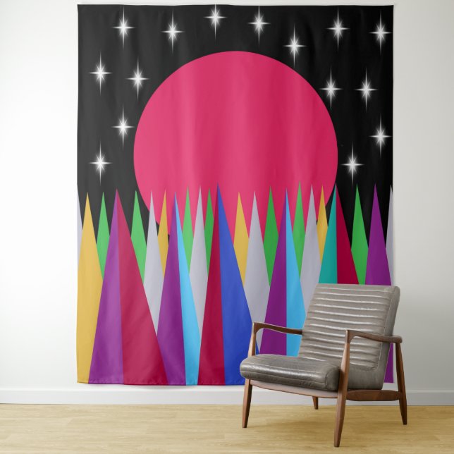 Star Sunset Tapestry (In Situ)