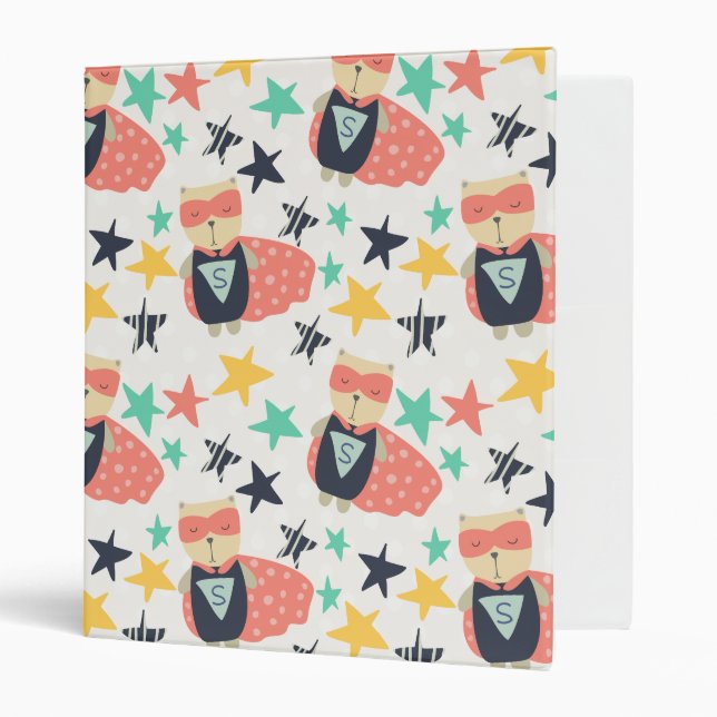 Star Super Hero 3 Ring Binder (Front/Inside)