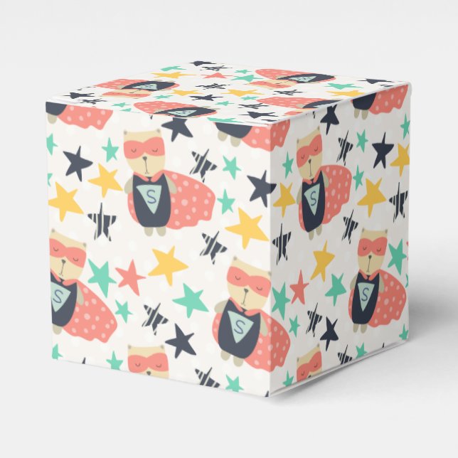 Star Super Hero Favor Boxes (Front Side)