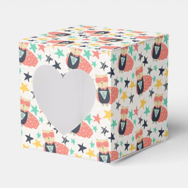 Star Super Hero Favor Boxes (Front Side)
