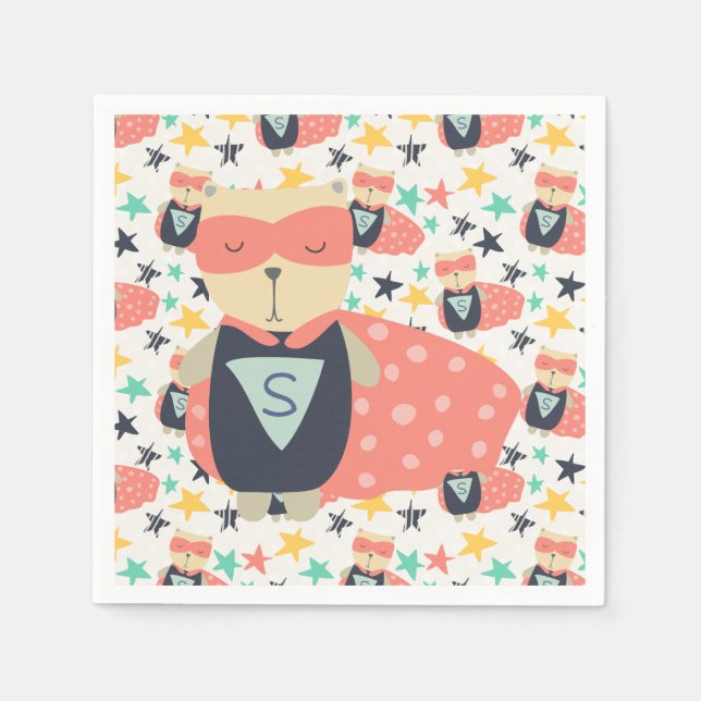 Star Super Hero Napkins (Front)