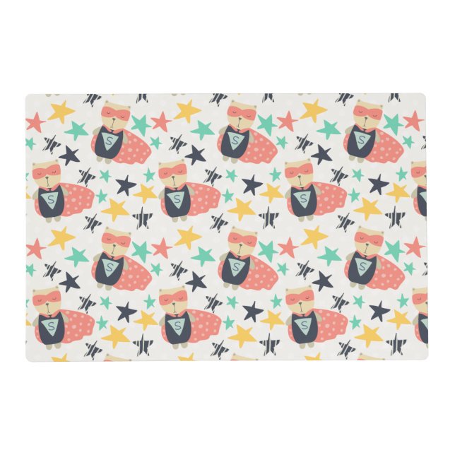 Star Super Hero Placemat (Back)