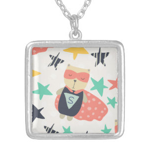 Star Super Hero Silver Plated Necklace