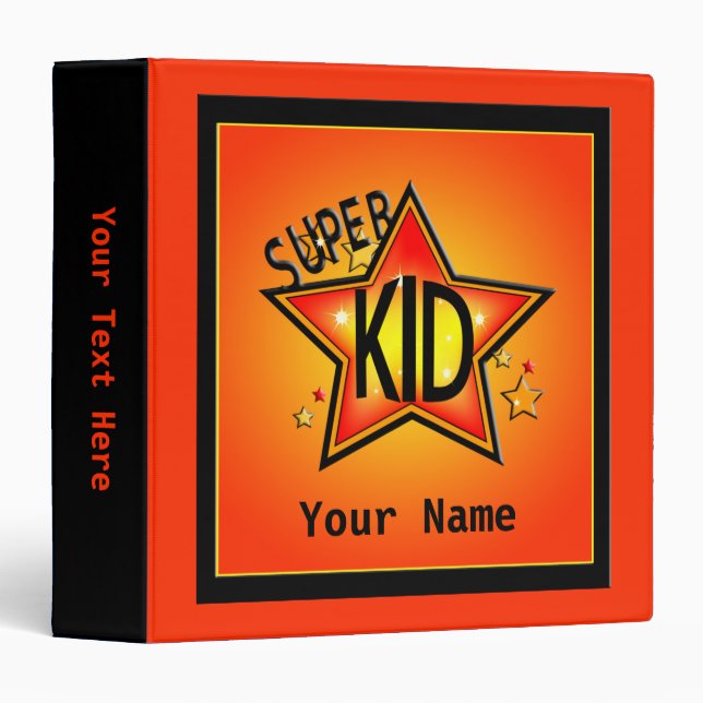 Star Super Kid Custom Binder (Front/Spine)