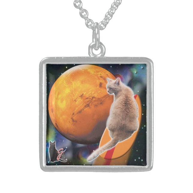 Star Surfer-Cat Chili Pepper Necklace (Front)
