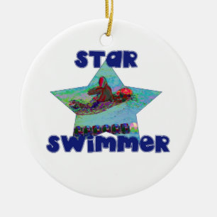 STAR SWIMMER CHRISTMAS ORNAMENT TEMPLATE