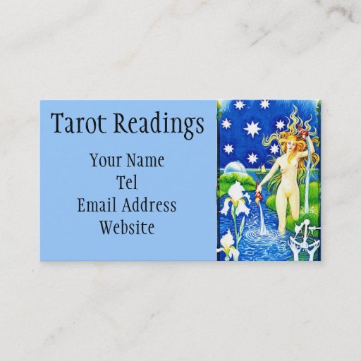 Customizable Star Tarot reading Business Card