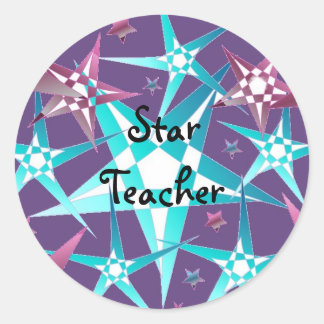 Star Teacher Classic Round Sticker
