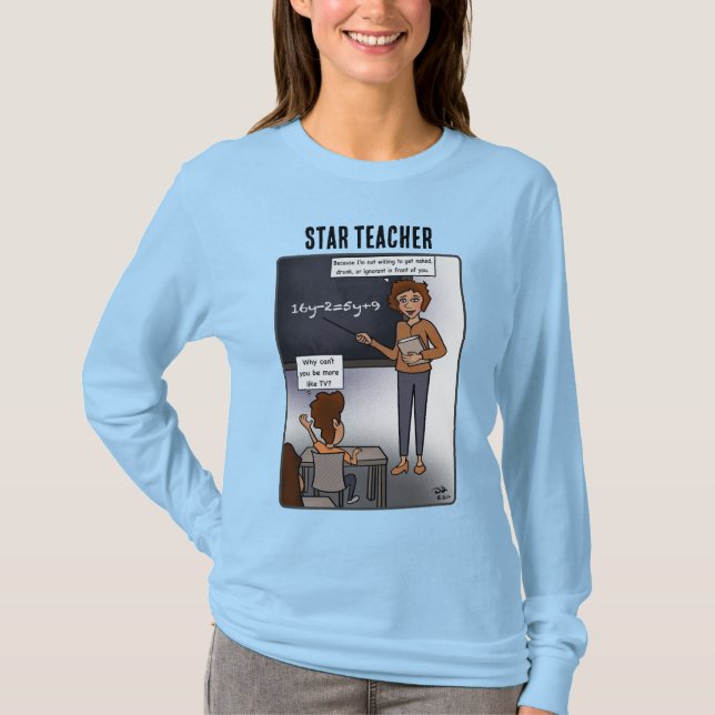 Star Teacher Women's Long Sleeved T-Shirt (Front)