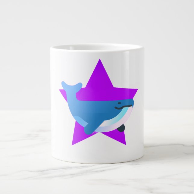 Star, The Whale, Whale Giant Coffee Mug (Front)
