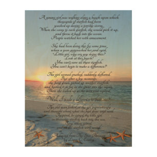 "Star thrower" Starfish thrower story art