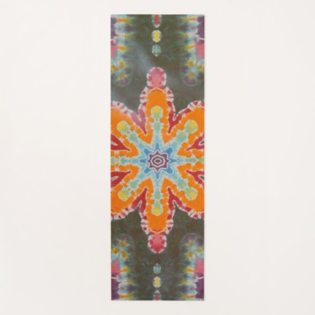 Star Tie Dye Yoga Mat (Front)