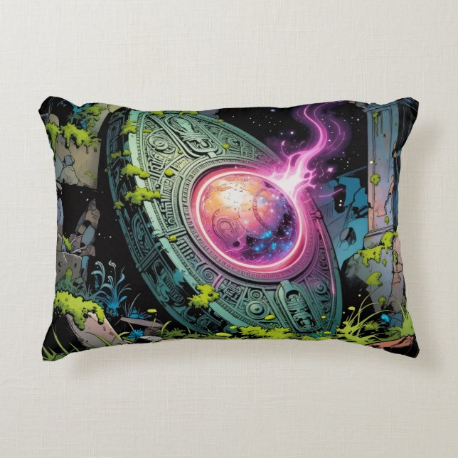 Star Trail - Journey Through the Universe Accent Pillow (Front)