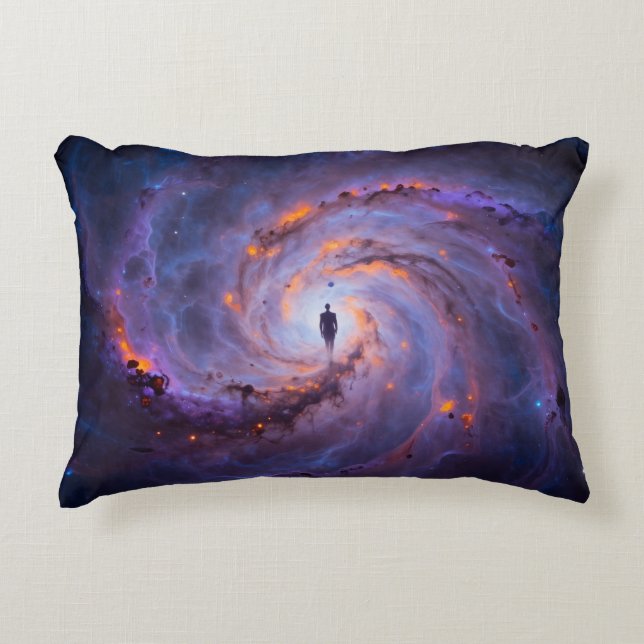 Star Trail - Journey Through the Universe Accent Pillow (Front)