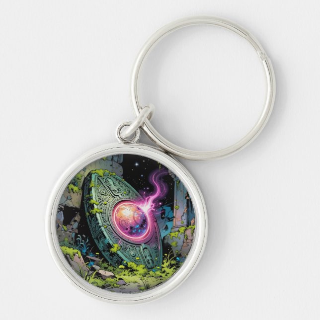 Star Trail - Journey Through the Universe Keychain (Front)