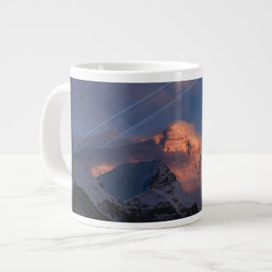 Star Trail   Mt. Everest Tibet, China Giant Coffee Mug