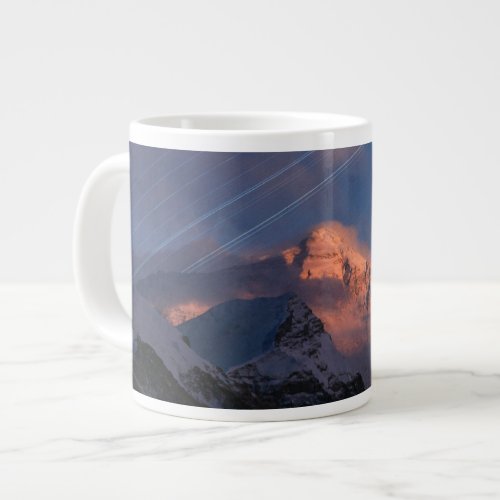 Star Trail  Mt Everest Tibet China Giant Coffee Mug