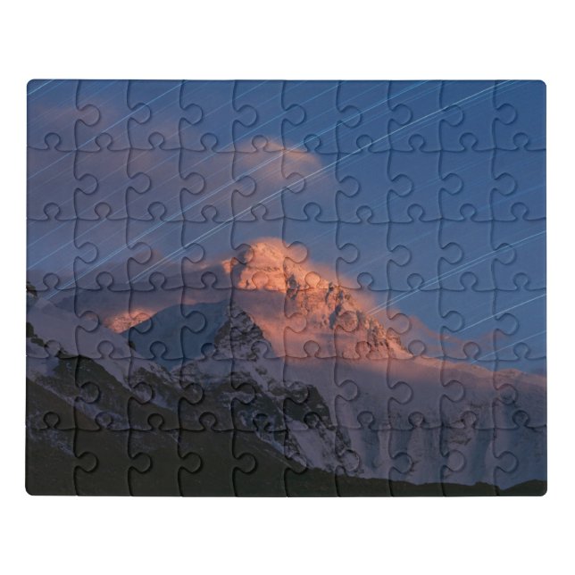 Star Trail | Mt. Everest Tibet, China Jigsaw Puzzle (Puzzle Horizontal)