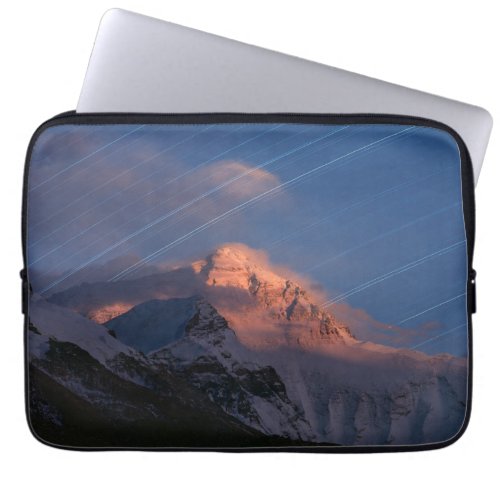 Star Trail  Mt Everest Tibet China Laptop Sleeve