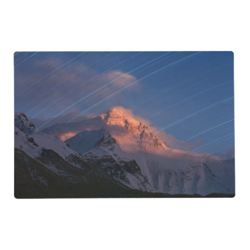 Star Trail  Mt Everest Tibet China Placemat