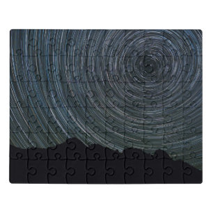 Star Trails Around Polaris Ingalls Pass Jigsaw Puzzle