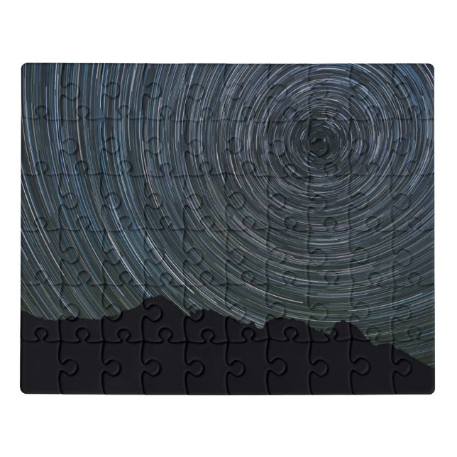 Star Trails Around Polaris | Ingalls Pass Jigsaw Puzzle (Puzzle Horizontal)